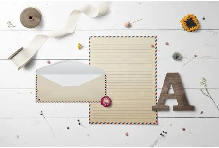 Better Office Products Vintage Airmail Stationery Paper Set