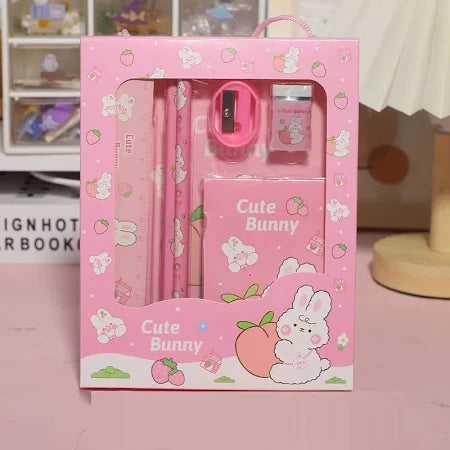 Cute Cartoon 6 Pcs Student Stationery Gift Set June 1st Children's Day Study Gift Prize